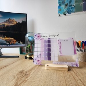 Planner Floral Morado Inspiración: Creatividad y Sueños 💜